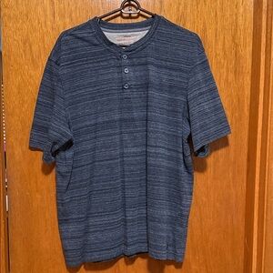 Weatherproof Dark Blue Henley Shirt